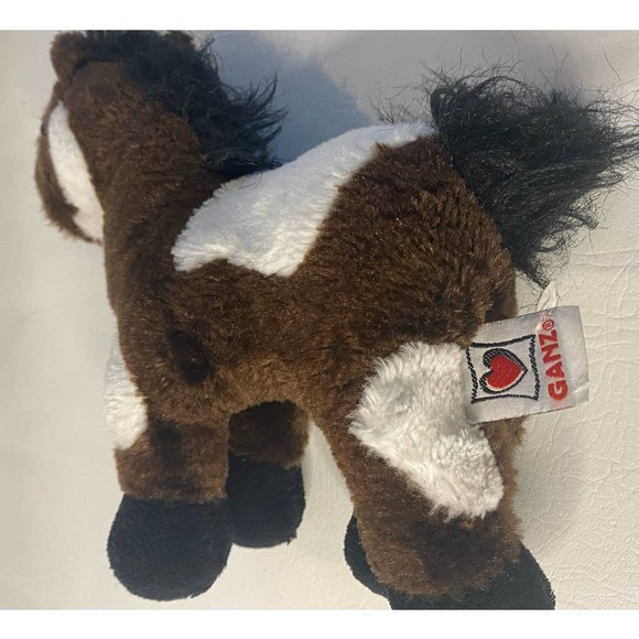 WEBKINZ GANZ Pinto Pony Brown White Horse 9'' Plush Stuffed Animal - Picture 4 of 4